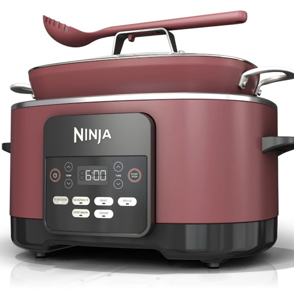 Ninja Foodi Pro 8.5qt Burgundy Multi-Cooker with Digital Display- NIB!!